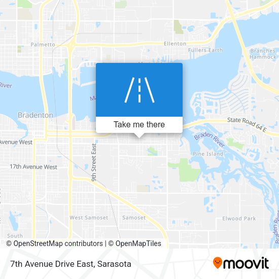 7th Avenue Drive East map