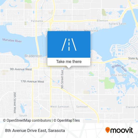 8th Avenue Drive East map