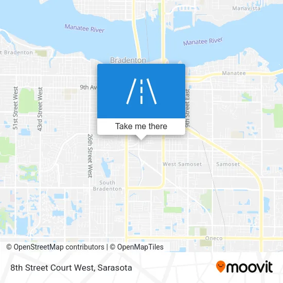 8th Street Court West map