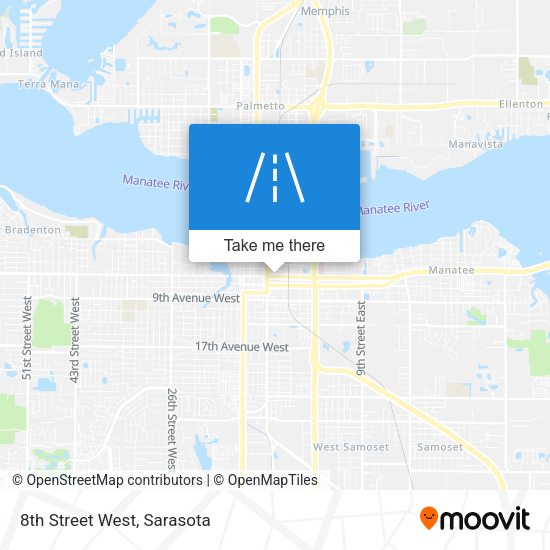 Mapa de 8th Street West