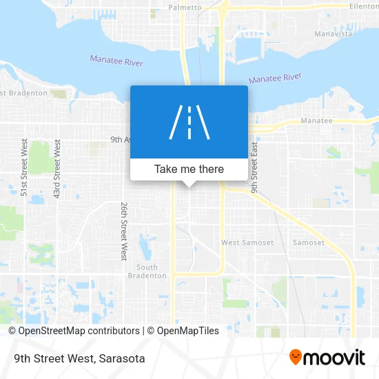 9th Street West map