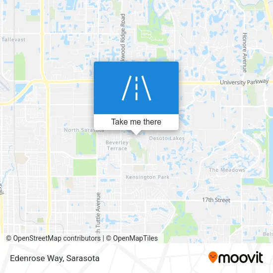 Edenrose Way map