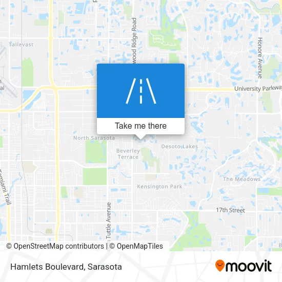 Hamlets Boulevard map