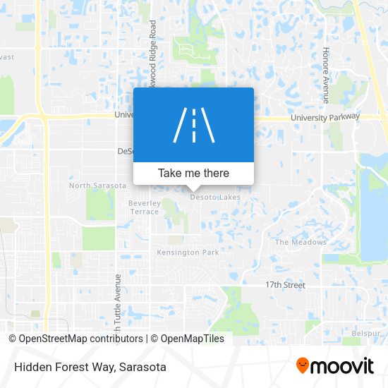 Mapa de Hidden Forest Way