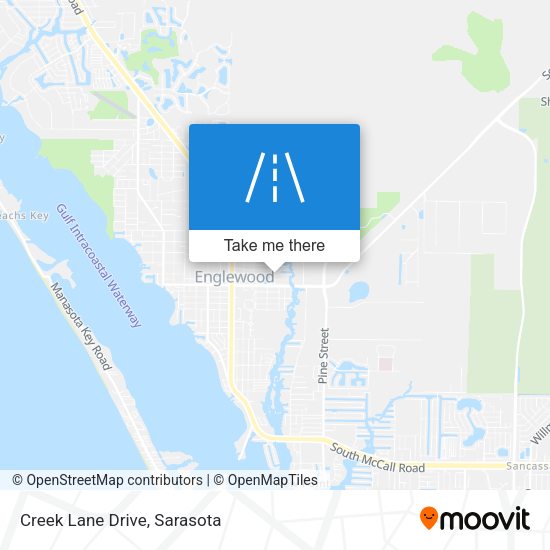 Creek Lane Drive map