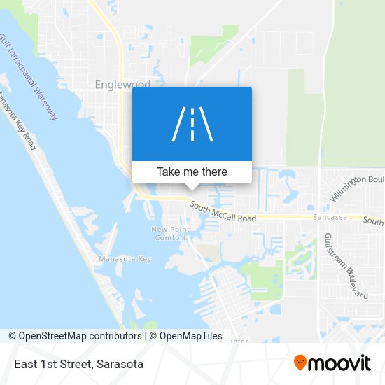 Mapa de East 1st Street