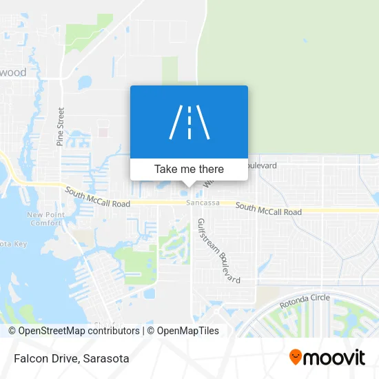 Falcon Drive map