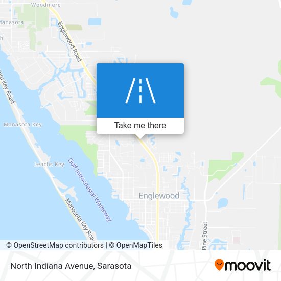 North Indiana Avenue map