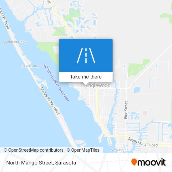 North Mango Street map
