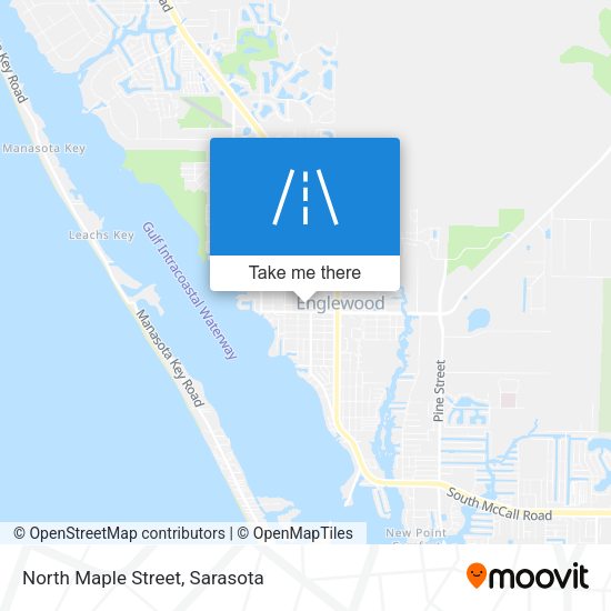 North Maple Street map