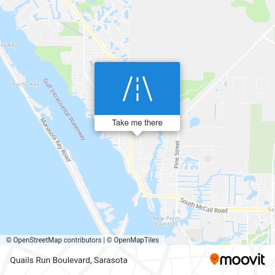 Quails Run Boulevard map
