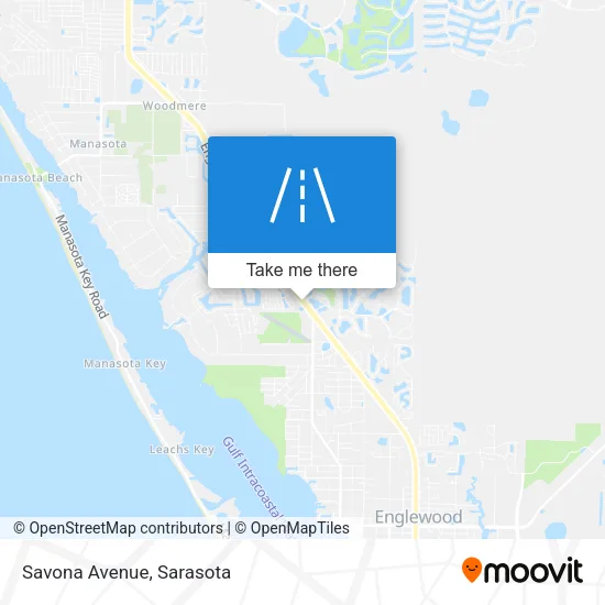 Savona Avenue map