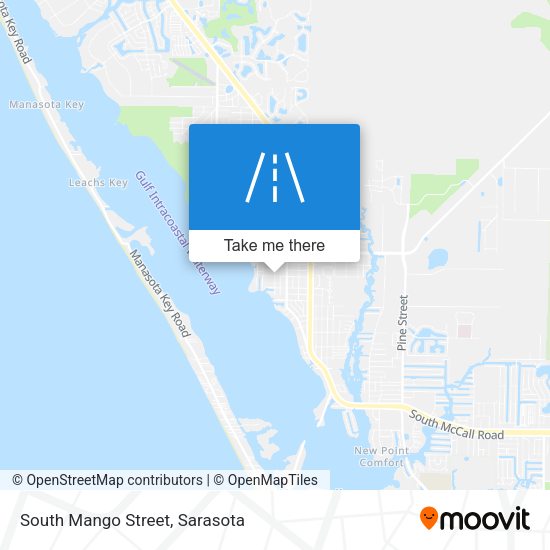South Mango Street map