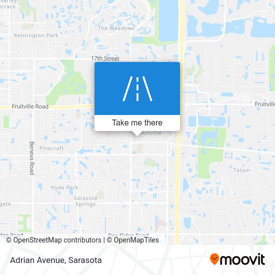 Mapa de Adrian Avenue