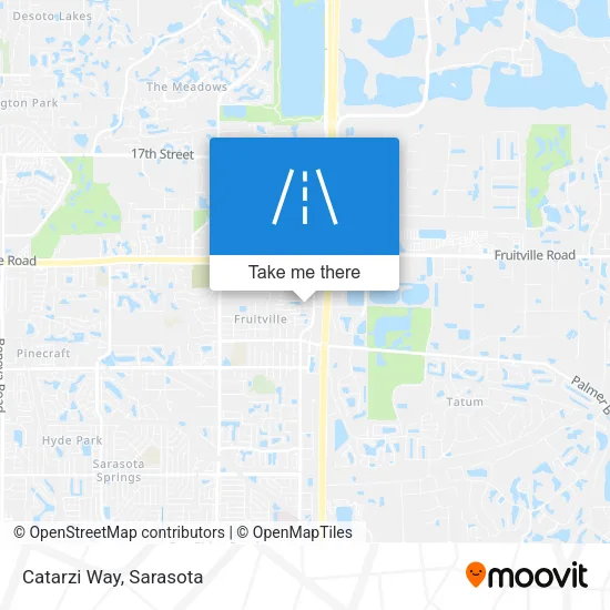 Catarzi Way map