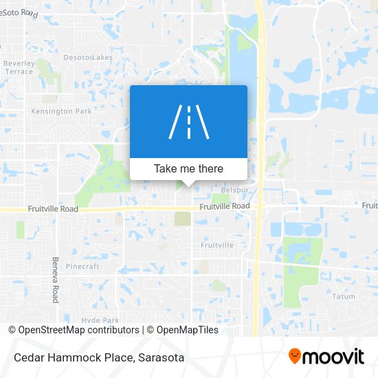Cedar Hammock Place map