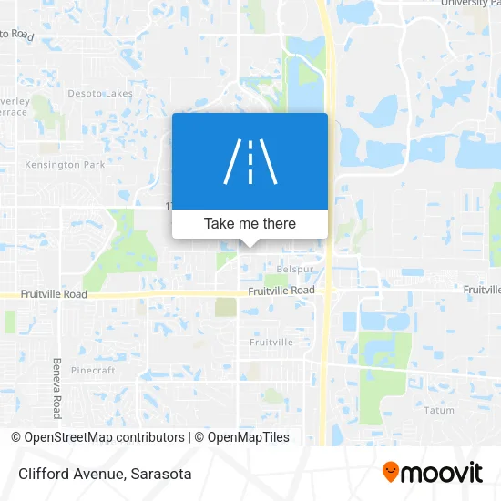 Clifford Avenue map