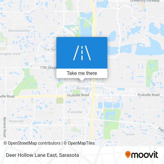 Deer Hollow Lane East map