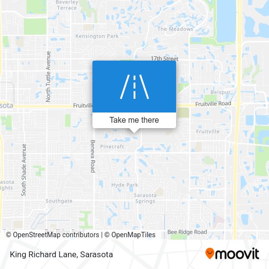 King Richard Lane map