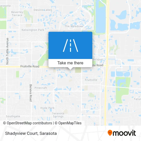 Shadyview Court map