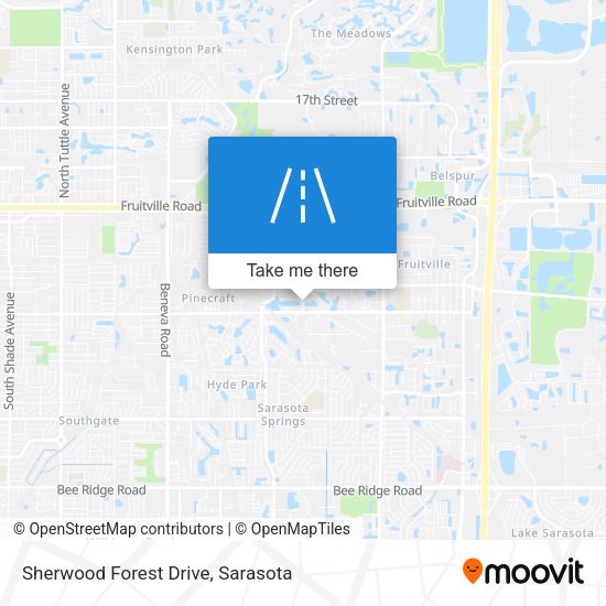 Sherwood Forest Drive map