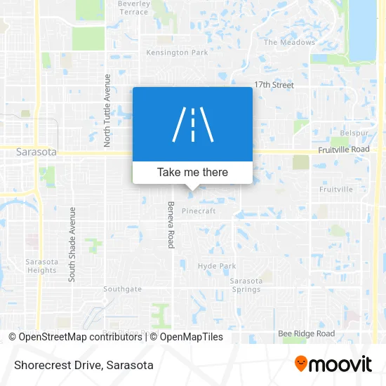 Shorecrest Drive map