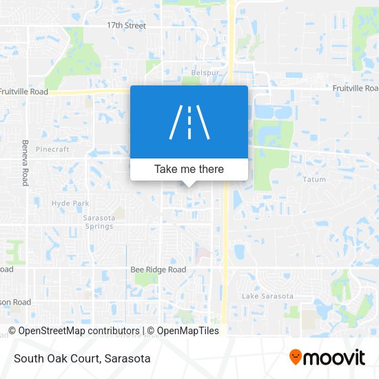 Mapa de South Oak Court