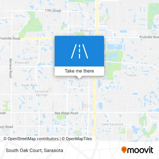 South Oak Court map