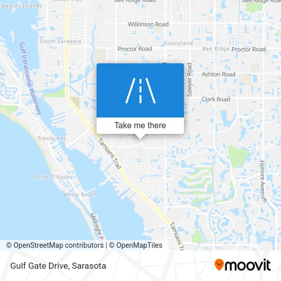 Gulf Gate Drive map