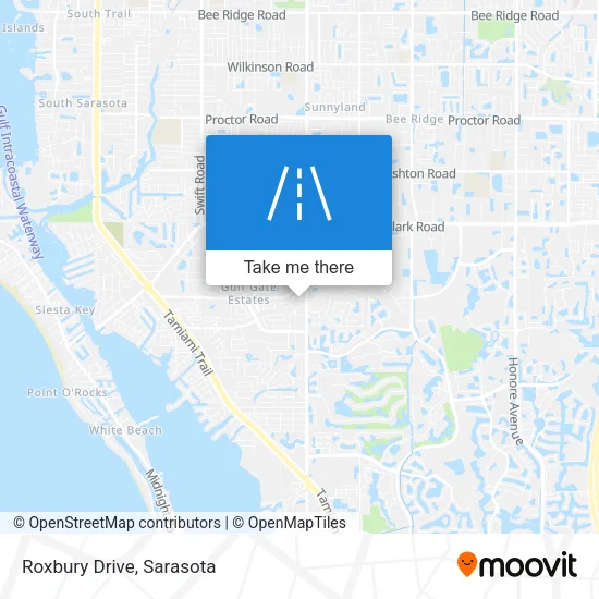 Roxbury Drive map