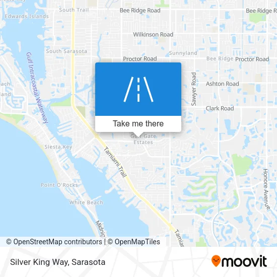 Silver King Way map