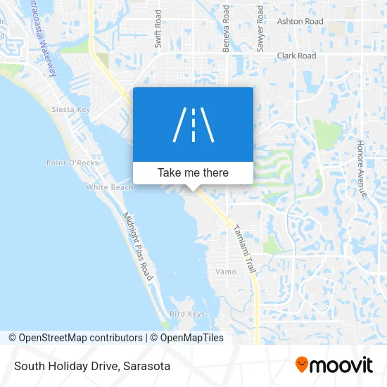South Holiday Drive map