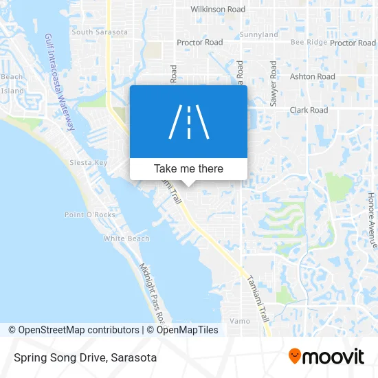 Spring Song Drive map