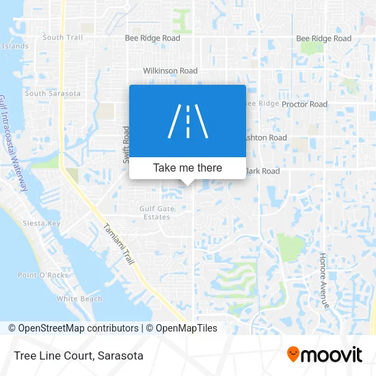 Tree Line Court map