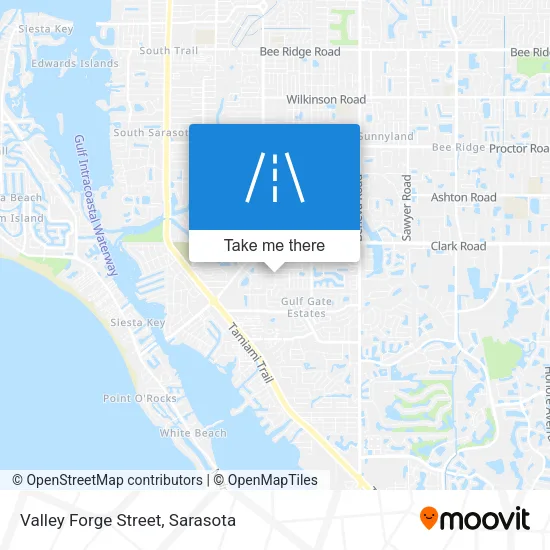 Valley Forge Street map