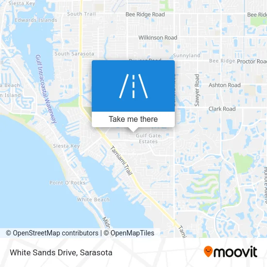 White Sands Drive map