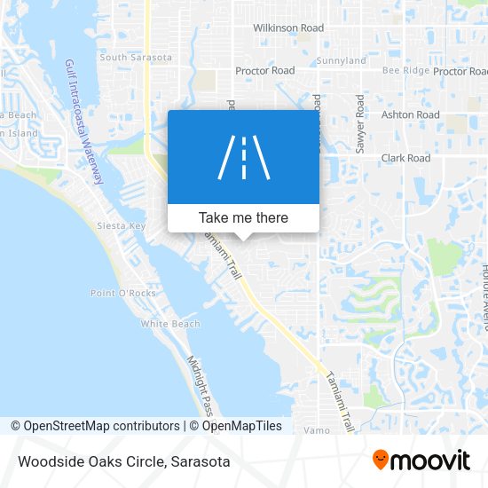 Woodside Oaks Circle map