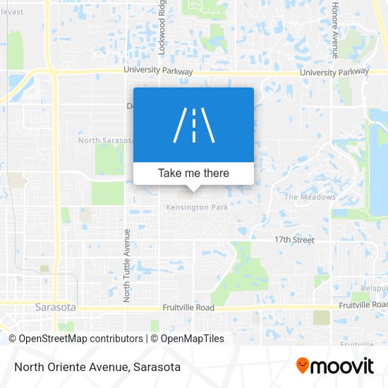 Mapa de North Oriente Avenue