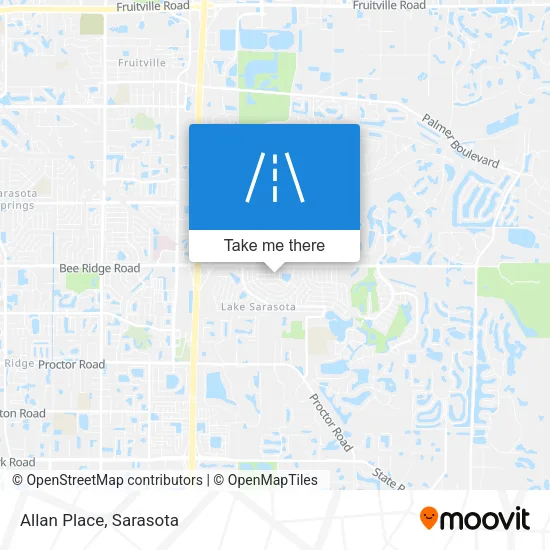 Allan Place map