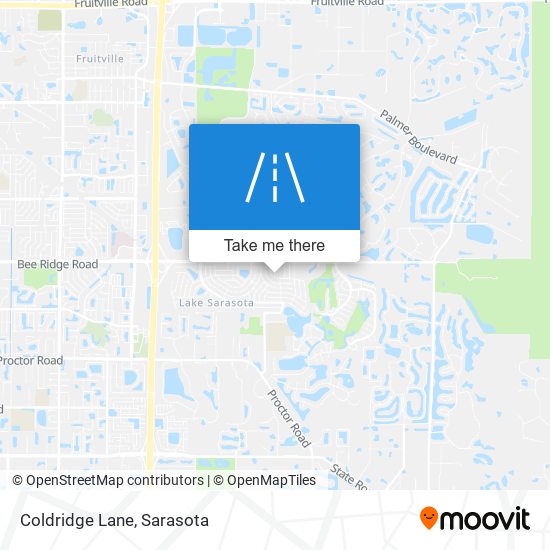 Coldridge Lane map