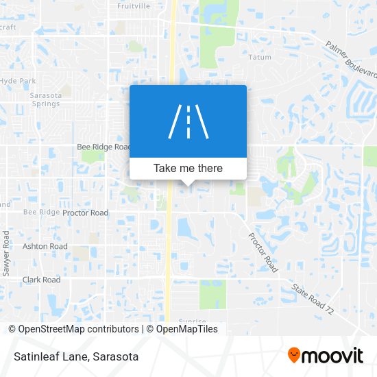 Satinleaf Lane map