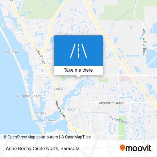 Anne Bonny Circle North map