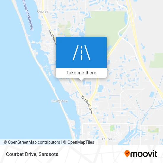 Courbet Drive map