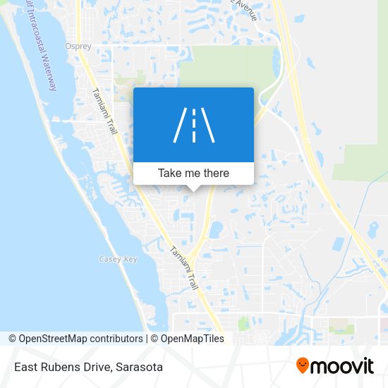 Mapa de East Rubens Drive