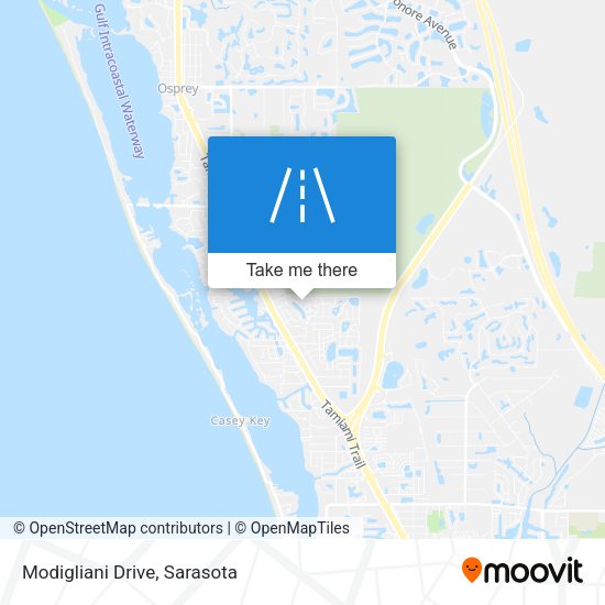 Modigliani Drive map