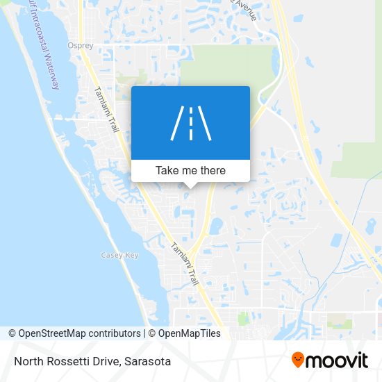 North Rossetti Drive map