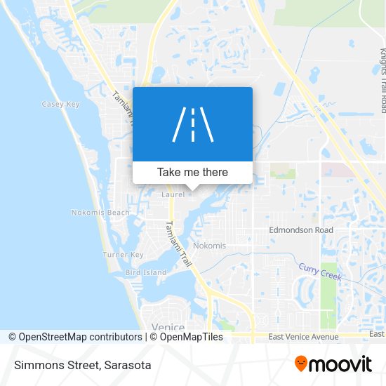 Mapa de Simmons Street