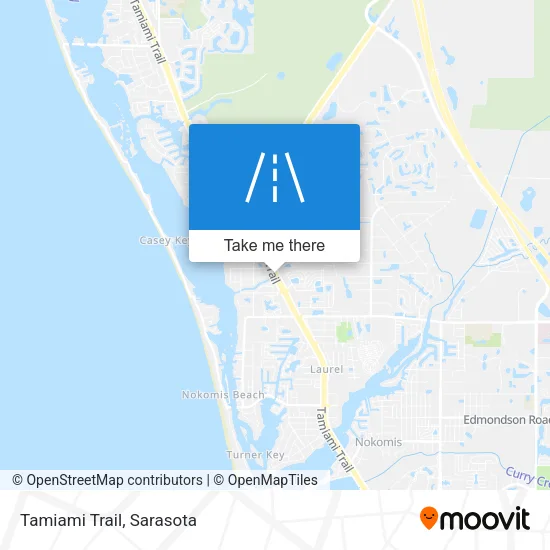 Tamiami Trail map