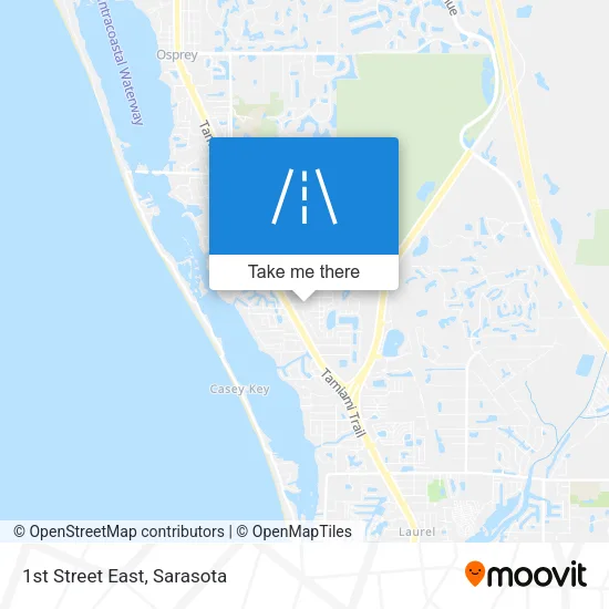 1st Street East map