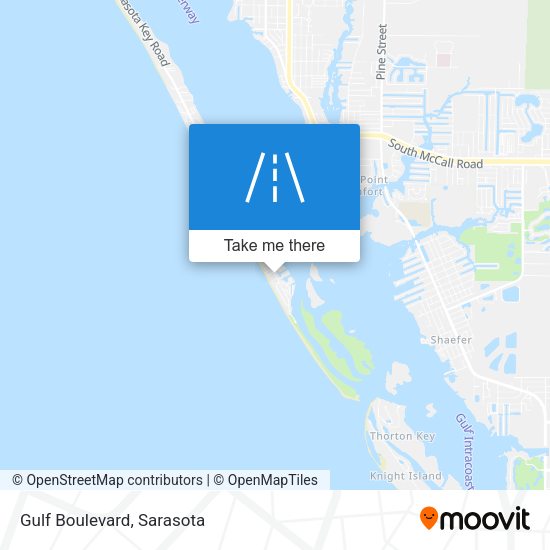 Gulf Boulevard map